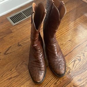 Ostrich western boots